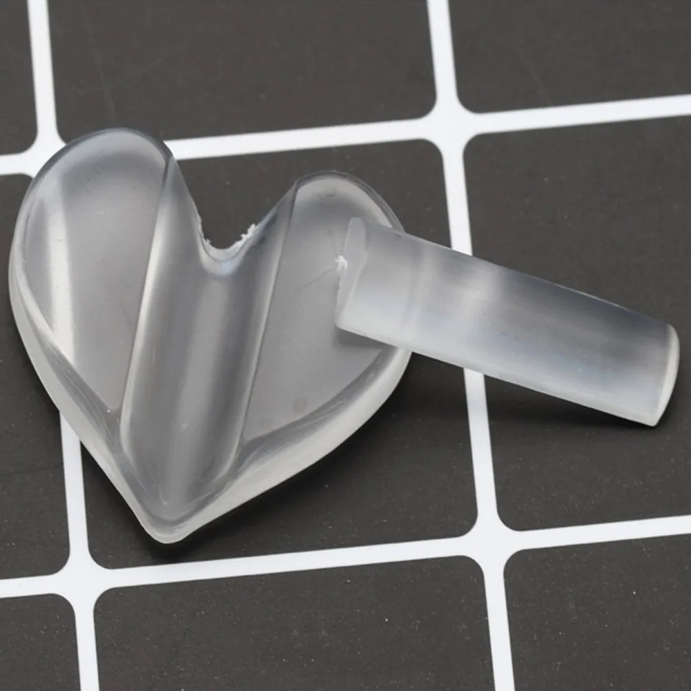 Лидер продаж прозрачная пресс-форма в форме сердца форма для дизайна ногтей