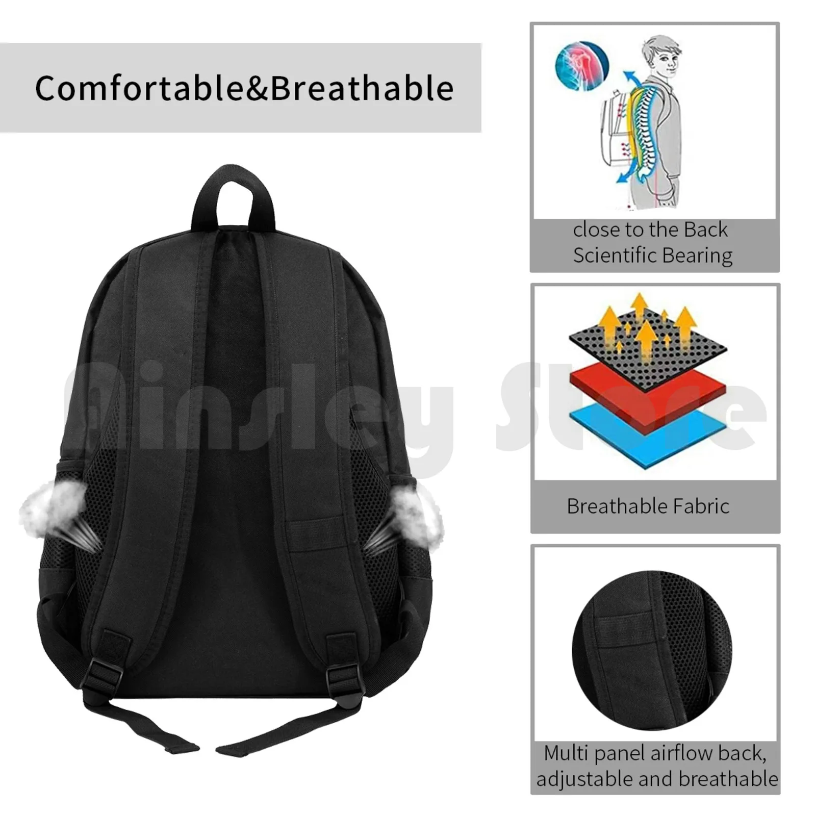 Goth Juice Outdoor Hiking Backpack Waterproof Camping Travel Goth Goth Juice Funny Cure Parody Emo Hairspray Music Punk New images - 6