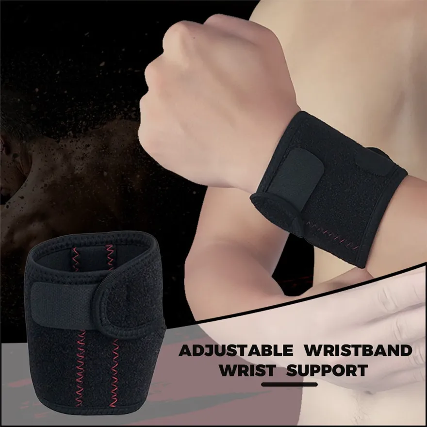 

Adjustable elastic sports wristband, fitness, basketball, volleyball, cycling, running protective wristband, sports protective