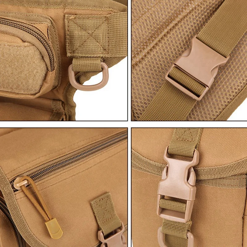 

2 Pcs Belt Bag Belt Bag Tool Pocket Camping Hiking Saddle Nylon Multi-Function Fishing(Khaki & Black)