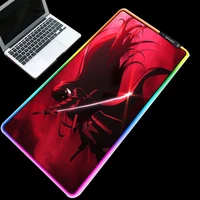 xgz mouse pad smlxl led rgb anime picture desktop glowing durable red background table mats support 3 led model for gamer