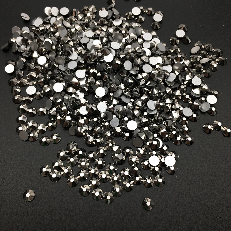 Хорошее качество гематит сделай сам страз кристалл ss3-ss34 без горячей фиксации для