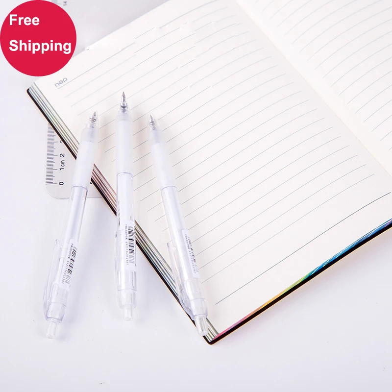 Ручка с чернилами стандартных цветов студентов Пресс нейтрального черного ручка