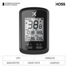 Беспроводной велокомпьютер XOSS GG + GPS, устройство для измерения скорости и частоты вращения педалей, водонепроницаемый, Bluetooth, ANT