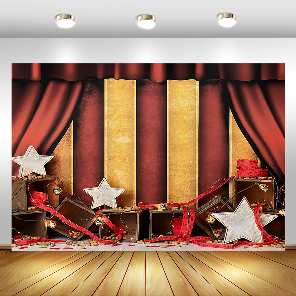 Красный занавес фон для фотографии новорожденного ребенка 1 день рождения фото