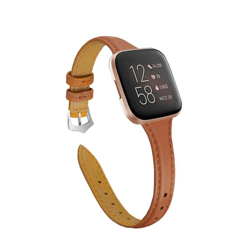Для Fitbit Versa Smart Watch кожаный ремешок 22 мм для часы 2 Lite универсальный | Электроника