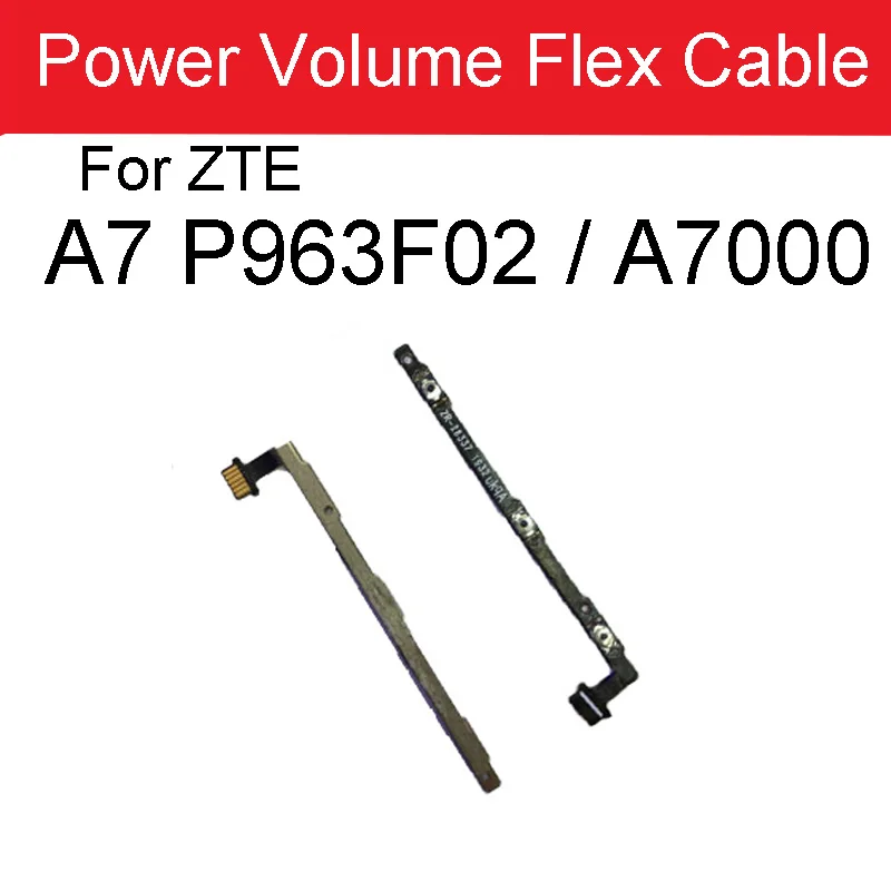 Фото Вкл/Выкл. Гибкий кабель боковой кнопки для ZTE Blade A7 P963F02 / A7000 питания и громкости