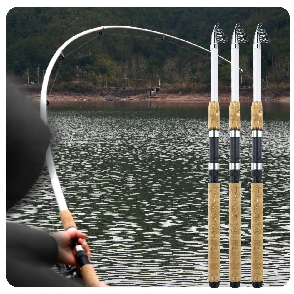 

JOSBY Ultra-Light Telescopic Carbon Fishing Rod 5-Layer Bait Hook 2.1M-3.6M