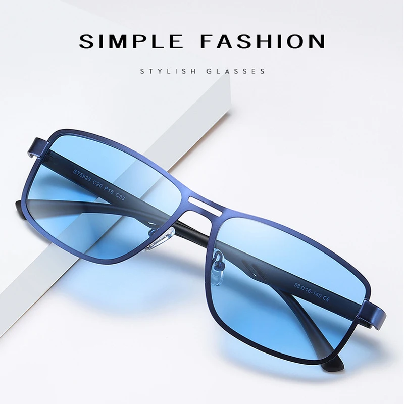 Мужские поляризационные солнцезащитные очки модные дизайнерские Квадратные