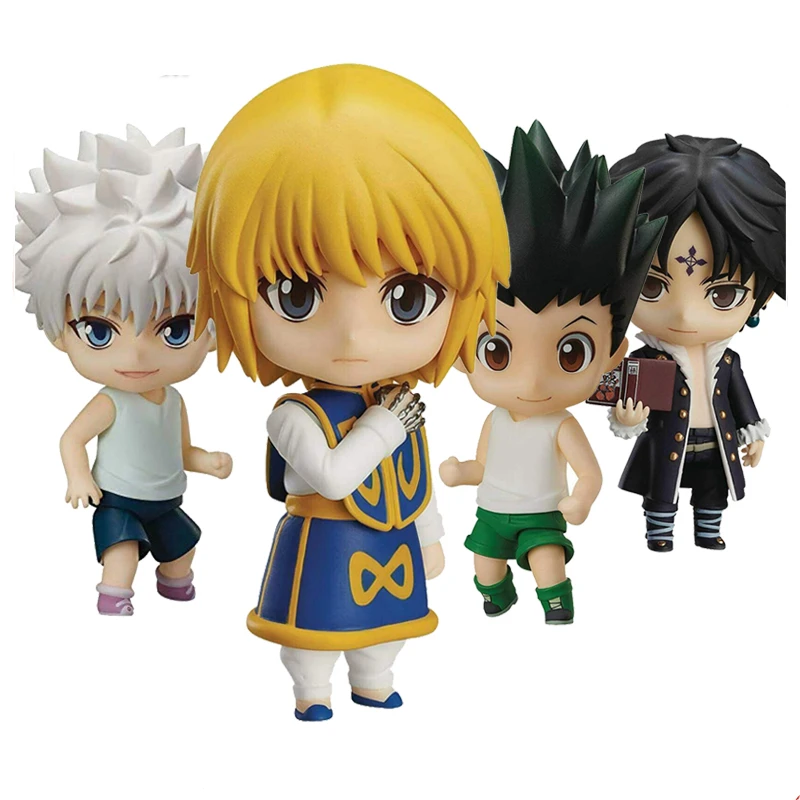 

FREEing Hunter x Hunte Figure Killua Zoldyck 1184 Kurapika #1185 Gon Freecss #1183 Quwrof #1186 Anime PVC Action Figure Toy Doll