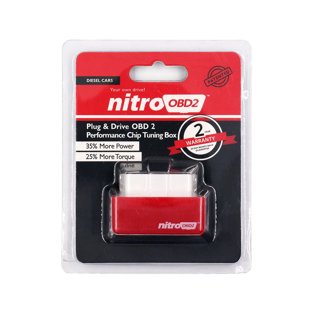 10 шт./лот Nitro OBD2 EcoOBD2 15% экономия топлива ECU чип тюнинг производительности коробка