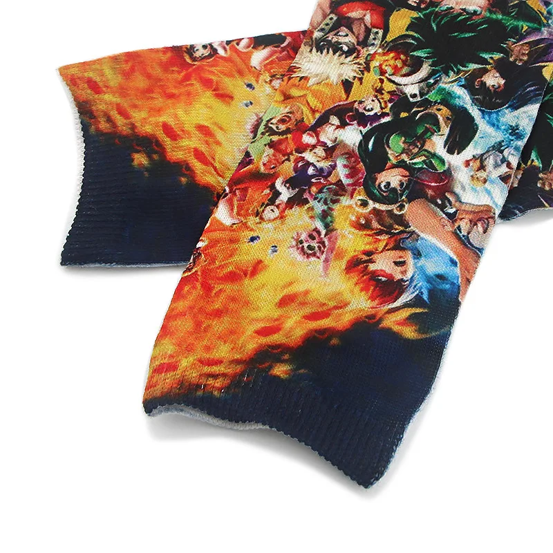 

Anime Men's And Women's Unisex Cotton Cartoon My Hero Academia Socks Cosplay Characters Personality Trend Short Adult Socks