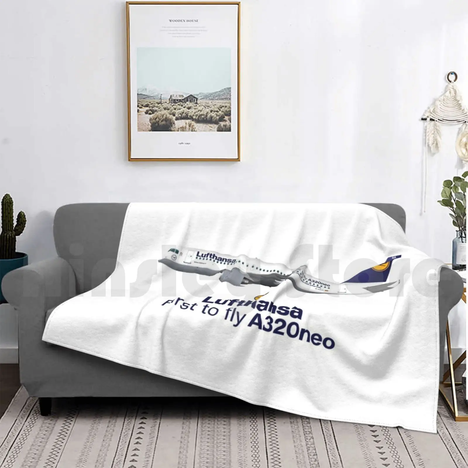 

Illustration Of Lufthansa Airbus A320 Neo D-Aina Blanket Fashion Custom Airbus A320 Airbus A320 A320 Airbus Neo New