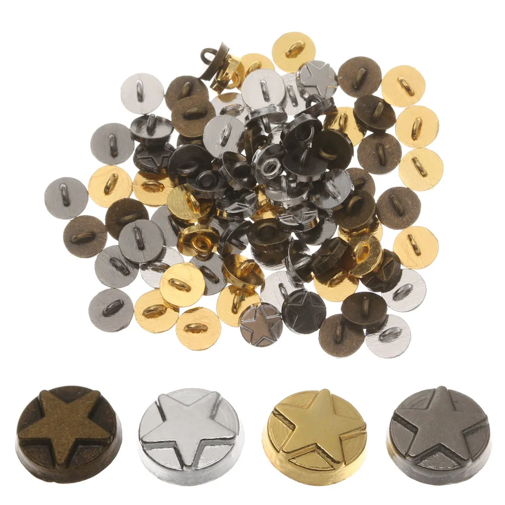 20/40 Pcs Mini Buttons Handmade Doll Clothes Tiny 5mm Star Pattern Decoration Buckles for DIY Dolls Clothing Sewing Accessories | Игрушки и