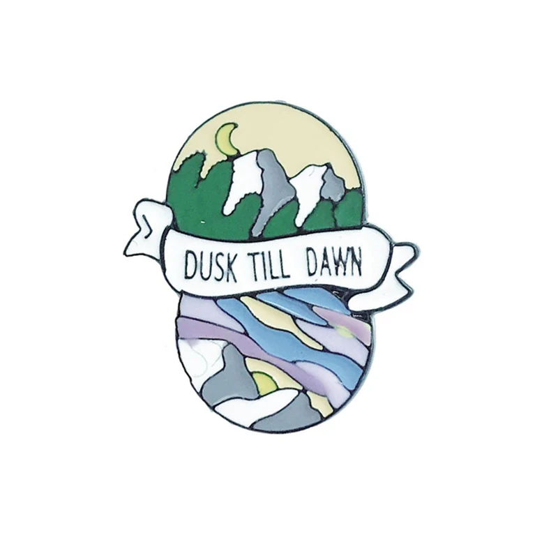 Креативный без вас я потерял в море Эмаль Булавка Сумерки до рассвета брошь