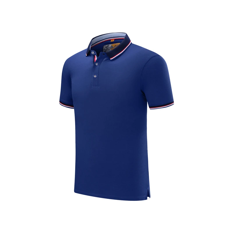 Высококачественная Мужская Рубашка Поло пуловер топы рубашки Однотонная