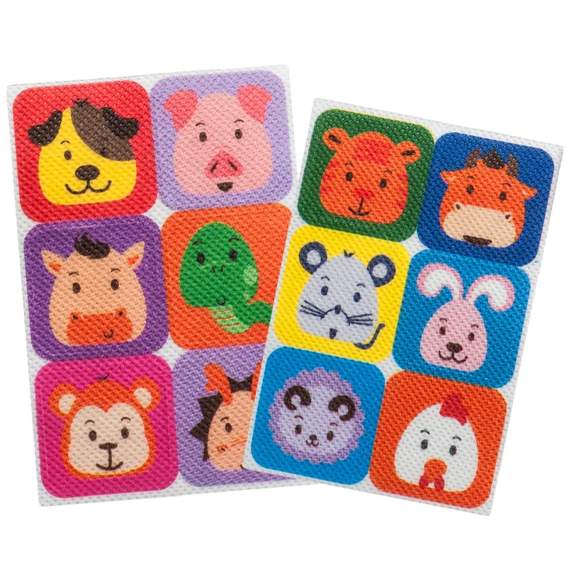 Пластыри от комаров 6/18/36 шт. уличные противомоскитные с рисунком животных