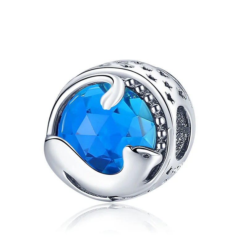 CodeMonkey 100% 925 пробы серебряный играющий котенок кот голубой Фианит очаровательный