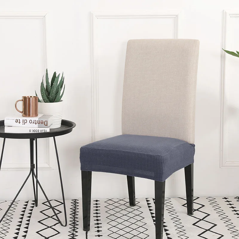 Чехлы для стульев съемные чехлы из спандекса кухни и банкета серого цвета 1 шт. |