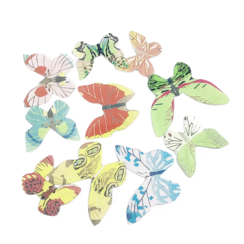 Украшение на день рождения свадьбу торт Смешанная бабочка съедобные клейкие