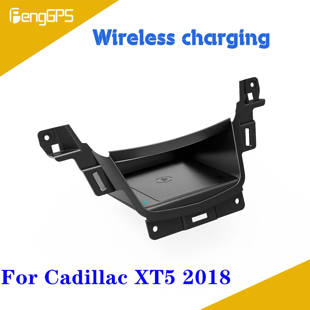 

Быстрое беспроводное зарядное устройство для Cadillac XT5 2018 QI, быстрое зарядное устройство 10 Вт, скрытый автомобильный держатель приборной пане...