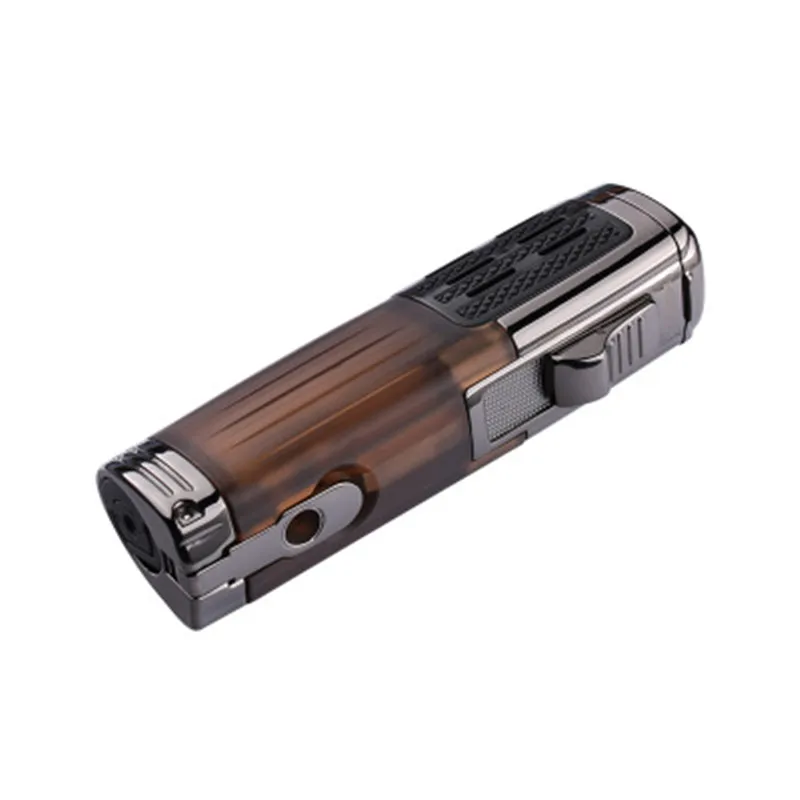 

Butane Three Straight Into The Lighter Multifunctional High-end Boutique Metal Windproof Cigarette Lighter Cigar Accessories