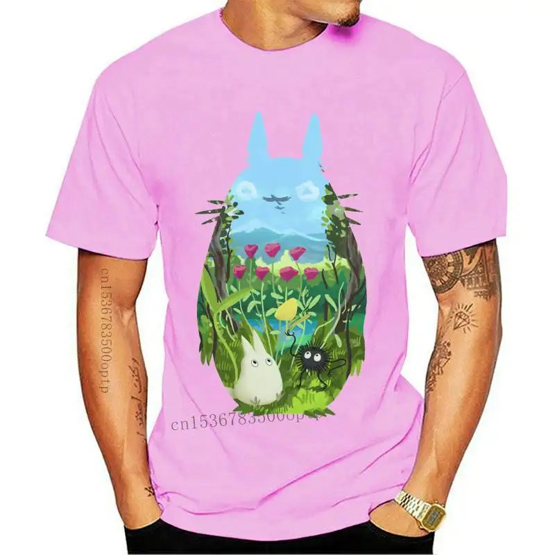 

New My Favorite Neighbor T Shirt Artwork Totoro Loose Size Top Tee Shirt