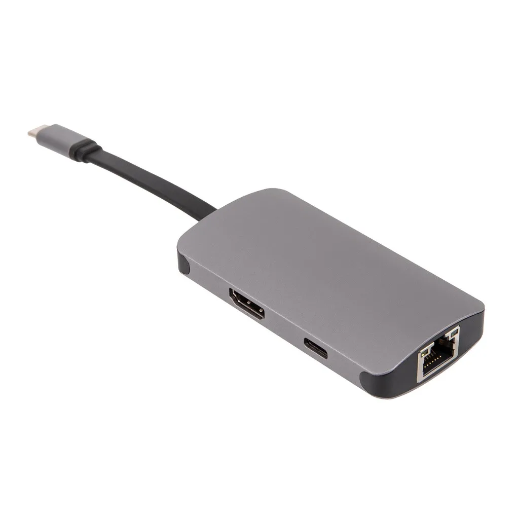 

Переходник USB Type-C/HDMI, 5 в 1, 4K PD, для ПК