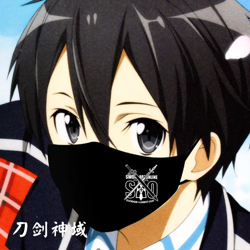 Мультфильмов аниме Sword Art Online и надписью Tokyo Ghoul Lovelive Косплэй маскарадные маски для