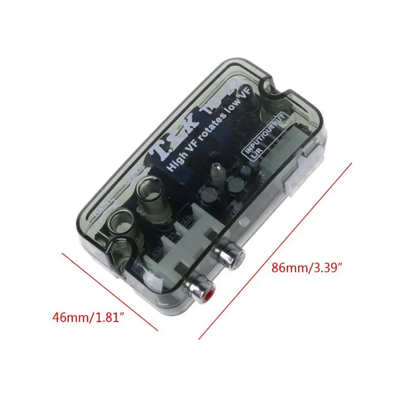 

Good New TD-22 RCA Stereo High to Low Adjustable Frequency Line Speaker Level Converter 12V Auto Car Audio Converter Adapter