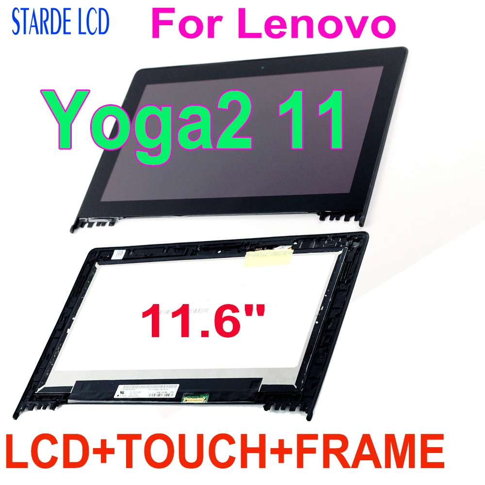 11.6 INCH LCD For Lenovo Yoga2 11 Yoga 2 11 Yoga2 11-NTH LCD Display Touch Screen Digitizer Assembly Frame Yoga 2 11 Replacement