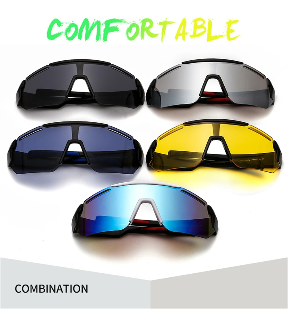 

Cycling Glasses WTB Bike Glasses Men Women Big Frame Sun Glasses Goggles Camping Hiking Driving Cycling Eyewear Sport Sunglasses