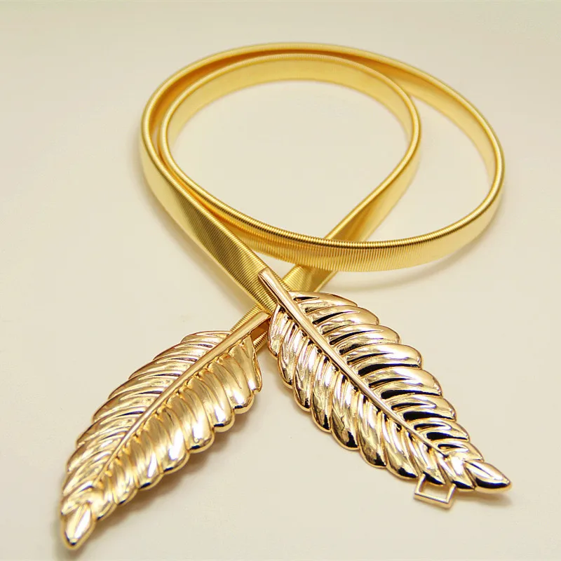 Женский эластичный пояс с цветком в форме листьев для свадьбы | Аксессуары одежды
