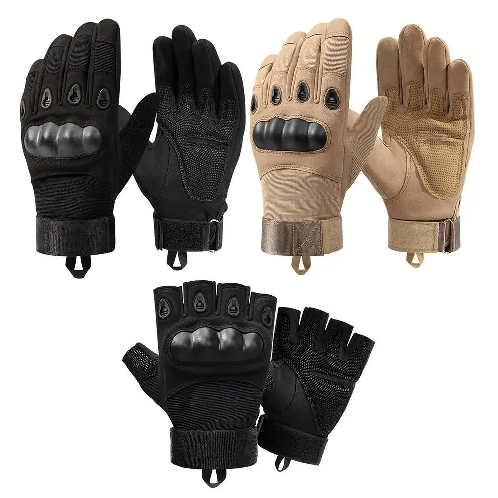 

Motorcycle Rider Riding Full/Half Finger Gloves Sports Hand Protection Cover Pro Military Tactical Gloves Joint EVA Shell Design