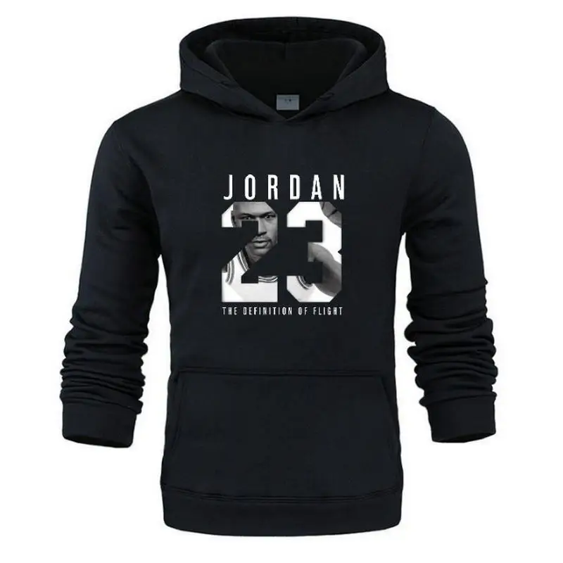 Новинка 2019 Мужская толстовка в стиле хип хоп с длинным рукавом JORDAN 23 и капюшоном