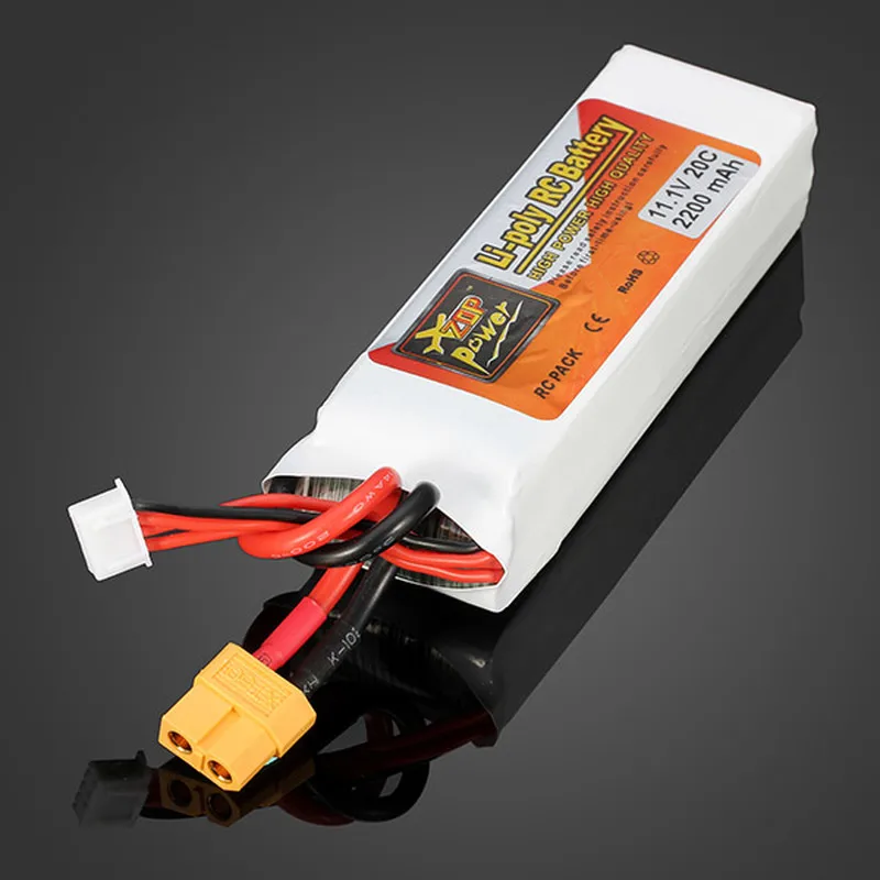 2 шт. ZOP power 11,1 В 2200 мАч 3S 20C Lipo батарея XT60 Разъем для Rc гоночной камеры для Дронов FPV Квадрокоптер самолет