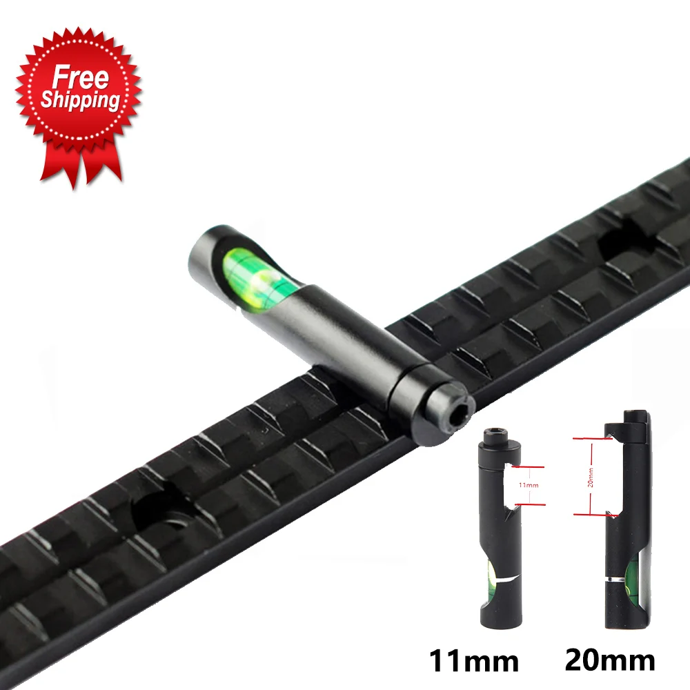 

11mm/20mm Picatinny Weaver Rail Alloy Spirit Bubble Level Tactical Rifle/Airgun Scope Spirit Level Hunting Accessories