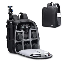 Camera Backpack Multi-Functional Digital DSLR Camera Bag Waterproof Outdoor Photo Case Suitable for Nikon Canon Sony Camera Lens