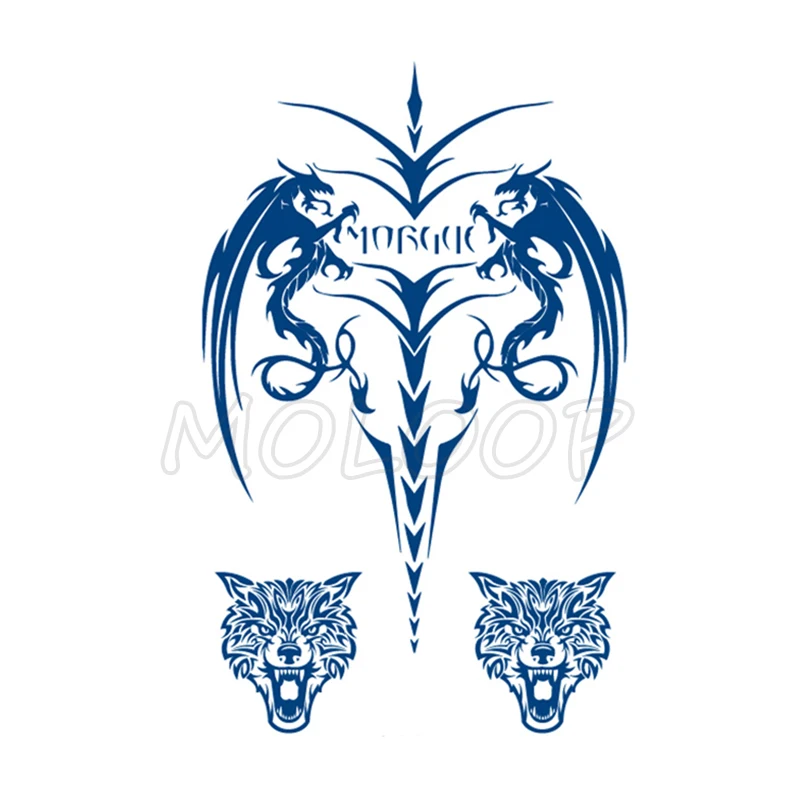 

Наклейка с татуировкой Juice, водостойкая Временная тату «дракон, тигр, крест», имитация тату боди-арт для женщин и мужчин, от 5 до 15 дней