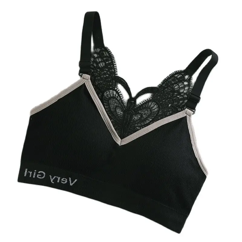 

Backstrom Women Underwear Seamless Butterfly Beauty Back Tube Top Bra Pads Pink Sports Bra Plus Size Lingere Sexy Push Up Bra