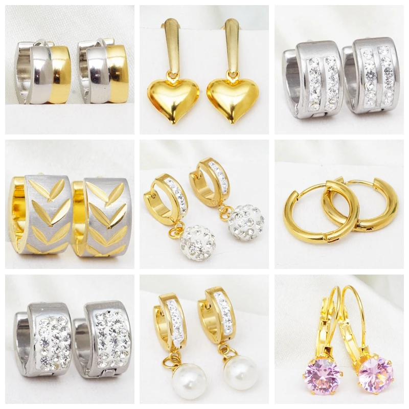 

Stainless Steel Circle Hoop Earrings for Women Fashion Jewelry 2021 New Earings Wholesale