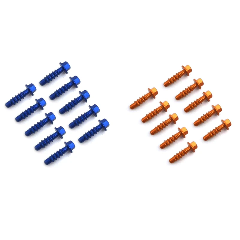 

Комплект саморезающих болтов для велосипедов-внедорожников, 10 шт., для KTM EXC XC XCF SX SXF TPI, шесть дней 125 250 300 350 400 1997-2021