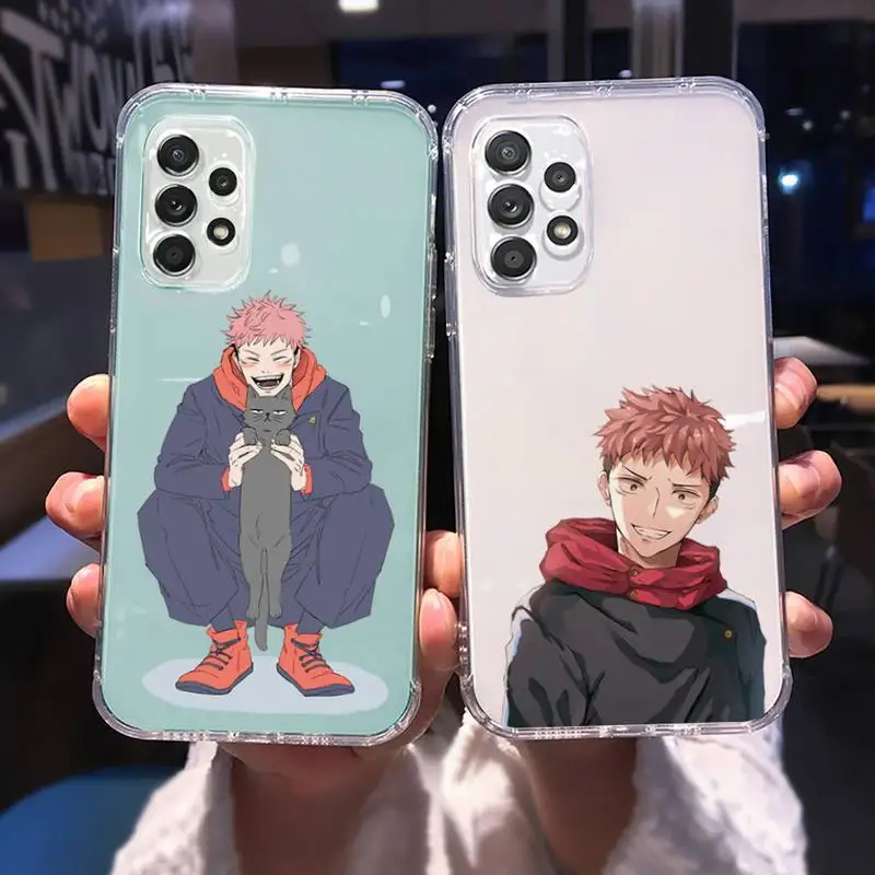 

Jujutsu Kaisen Yuji Itadori Phone Case for Samsung A 51 50 52 12 21s 31 40 70 71 note S 20 10 21 ultra plus fe clear coque