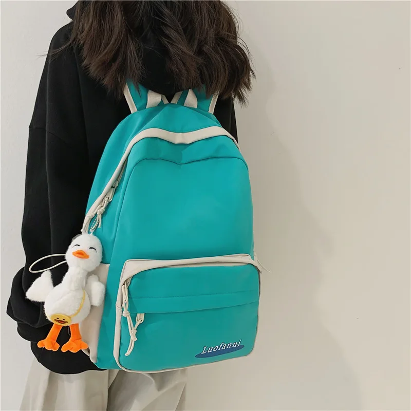 Милые рюкзаки в Корейском стиле, женские водонепроницаемые нейлоновые маленькие сумки на плечо для девочек-подростков, школьные сумки, дор...