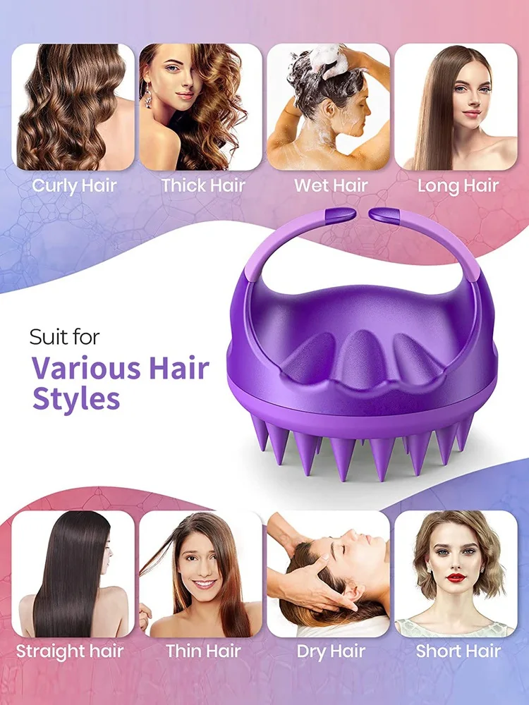 

2pcs Scalp Massager Shampoo Brush, Scalp Brush Hair Scrubber, Hair Washing Brush Scalp Exfoliator Brush for Dandruff