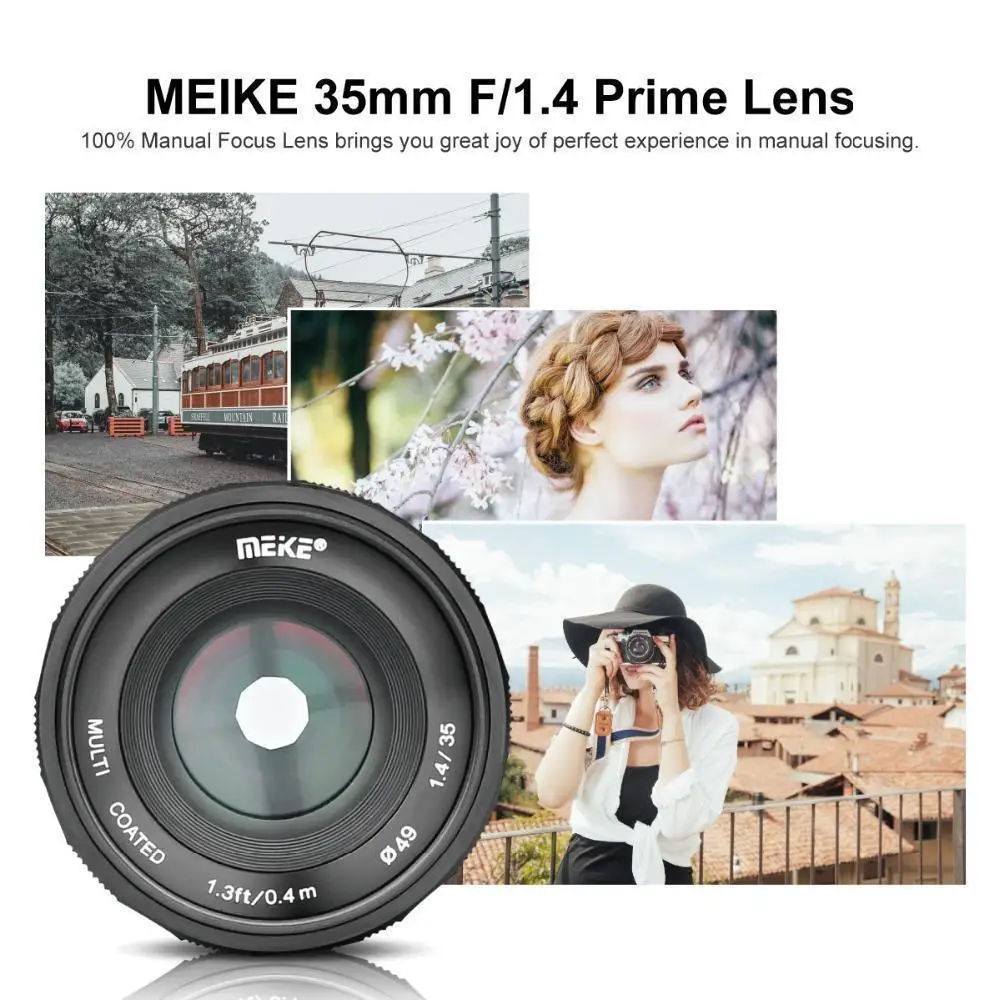 

Meike MK-35-1.4 35mm f1.4 Large Aperture Manual Focus lens APS-C for Sony NEX3/3N/5/5T/5R/5N/NEX6/7/a5000/a5100/a6000/a6300