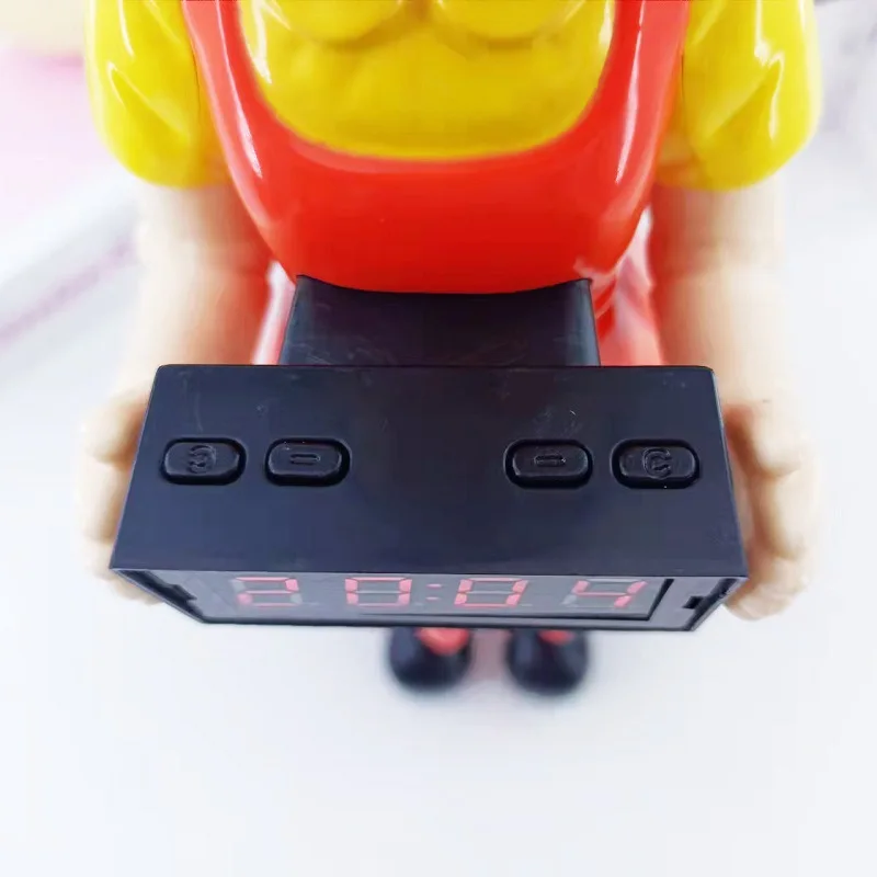 New Squid Game Alarm Clock Fires Bullets To Wake You Up Red Light Green Doll Funny | Дом и сад