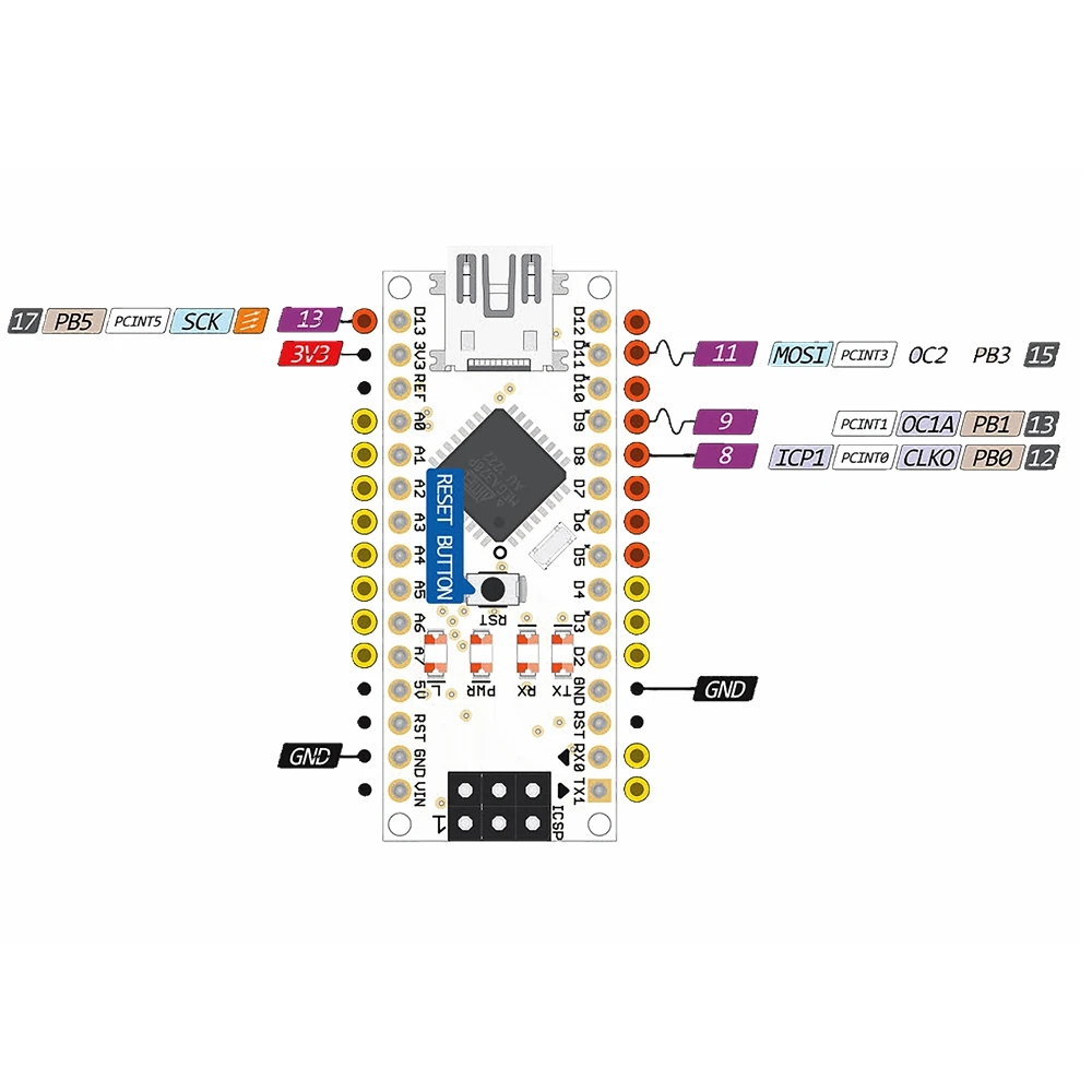 Большой TFT дисплей 0,96/1,3 дюймов ips 7P SPI HD 65K полноцветный ЖК-модуль ST7735 Привод IC 80*160(не OLED) для Arduino