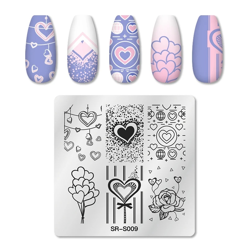 RBAN гвоздь из нержавеющей стали штамповочная пластина в форме сердца шаблон