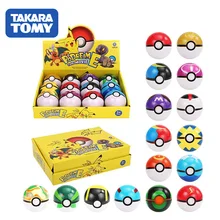 TAKARA TOMY 1pc Elf Ball Toys Pokemon Puppets Childrens Christmas Toys Figure Pikachu Hand-made Blind Box Toy Pokemon Pocket.8z